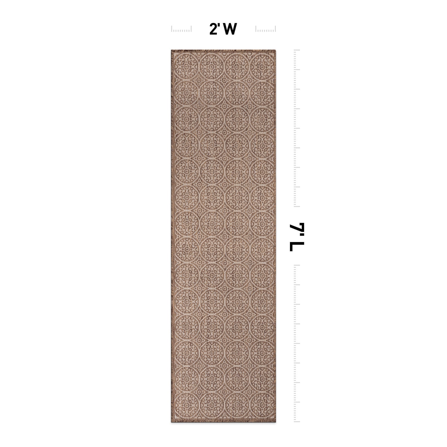 World Rug Gallery 121BROWN2X7 rugs - View #3