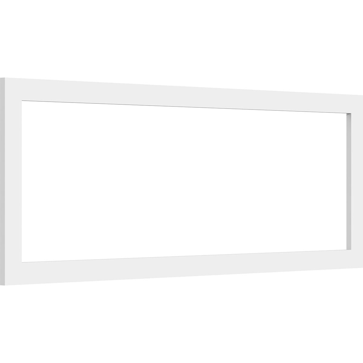 Ekena Millwork WALP38X14X037PRE 38-in x 14-in Smooth Paintable/Stainable White PVC Fretwork Wall Panel (
