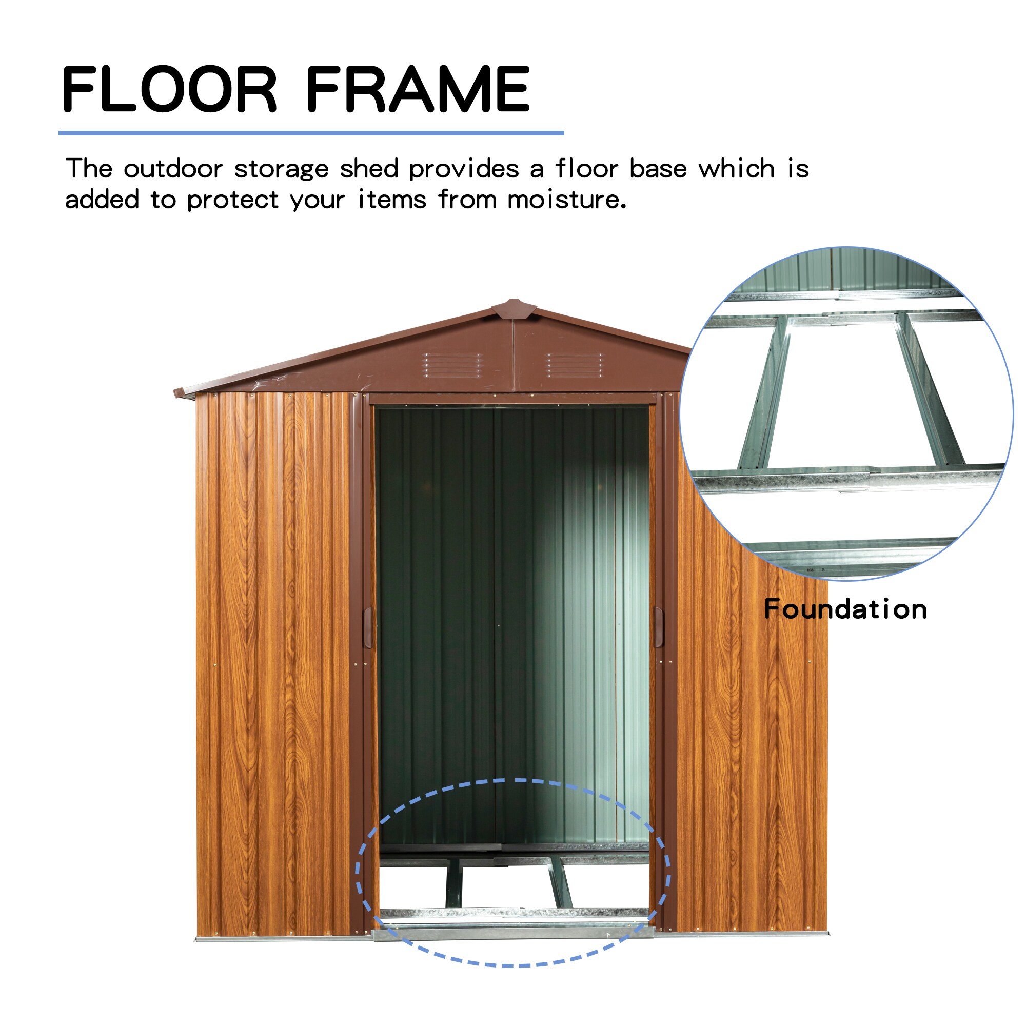 Mondawe MD-WWC71035 Metal-Storage-Buildings-Sheds - View #6