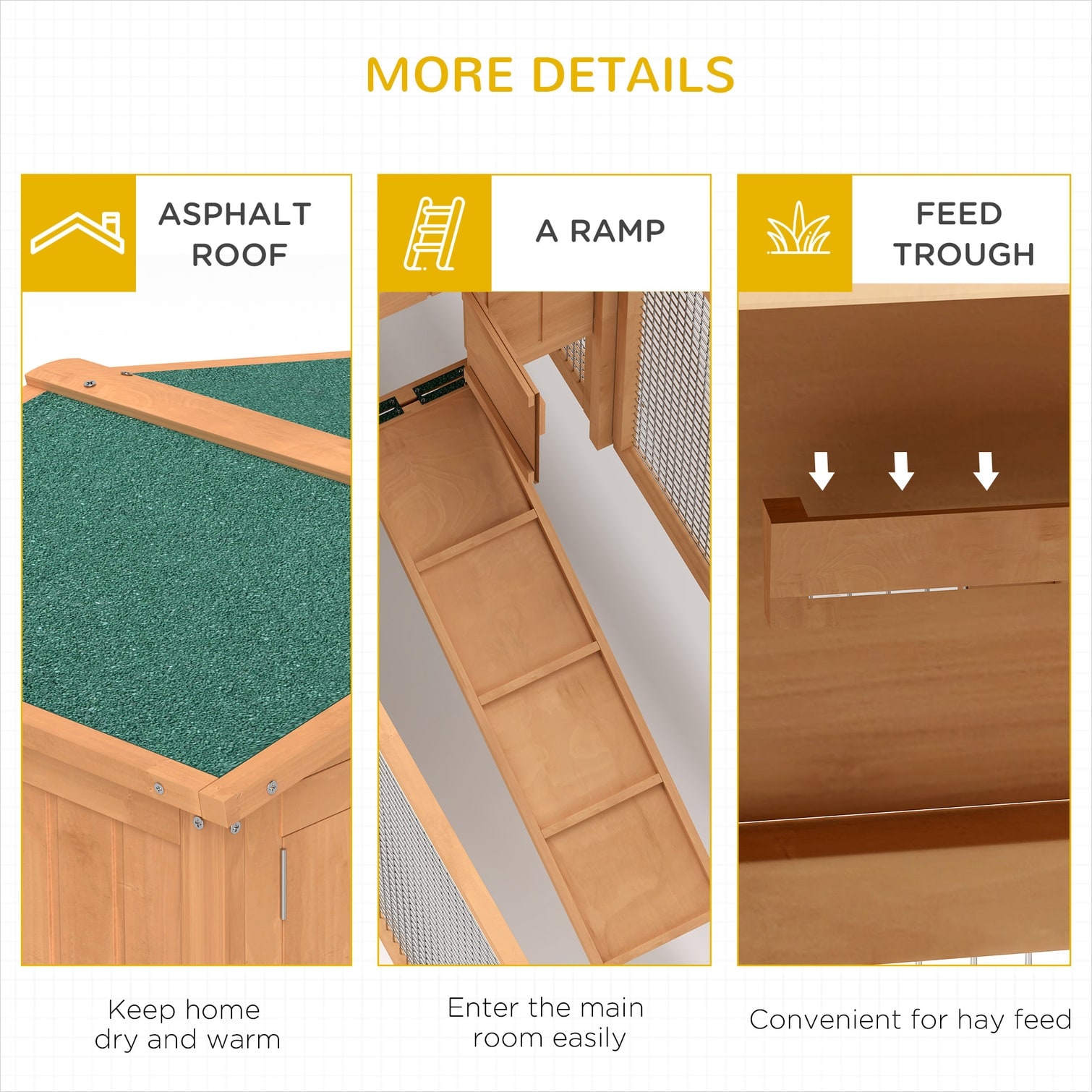 FlowLuxe WBI2Y53R4Z4X Chicken-Coops-Rabbit-Hutches - View #2
