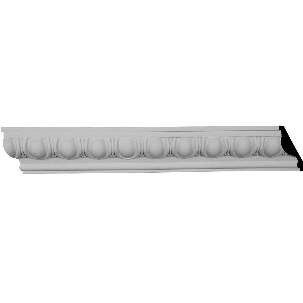 Ekena Millwork MLD04X02X05EG-CASE-2 Egg and Dart 5-1/4-in x 7-ft 10-1/2-in Primed Urethane Crown Moulding 2 -Pack
