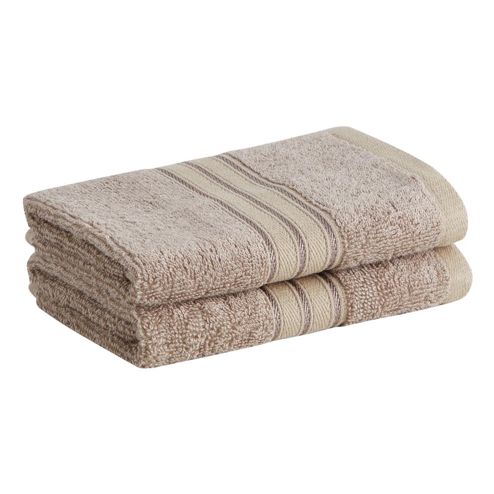 Cannon 4-Piece Taupe Cotton Wash Cloth (Lilah) at Lowes.com