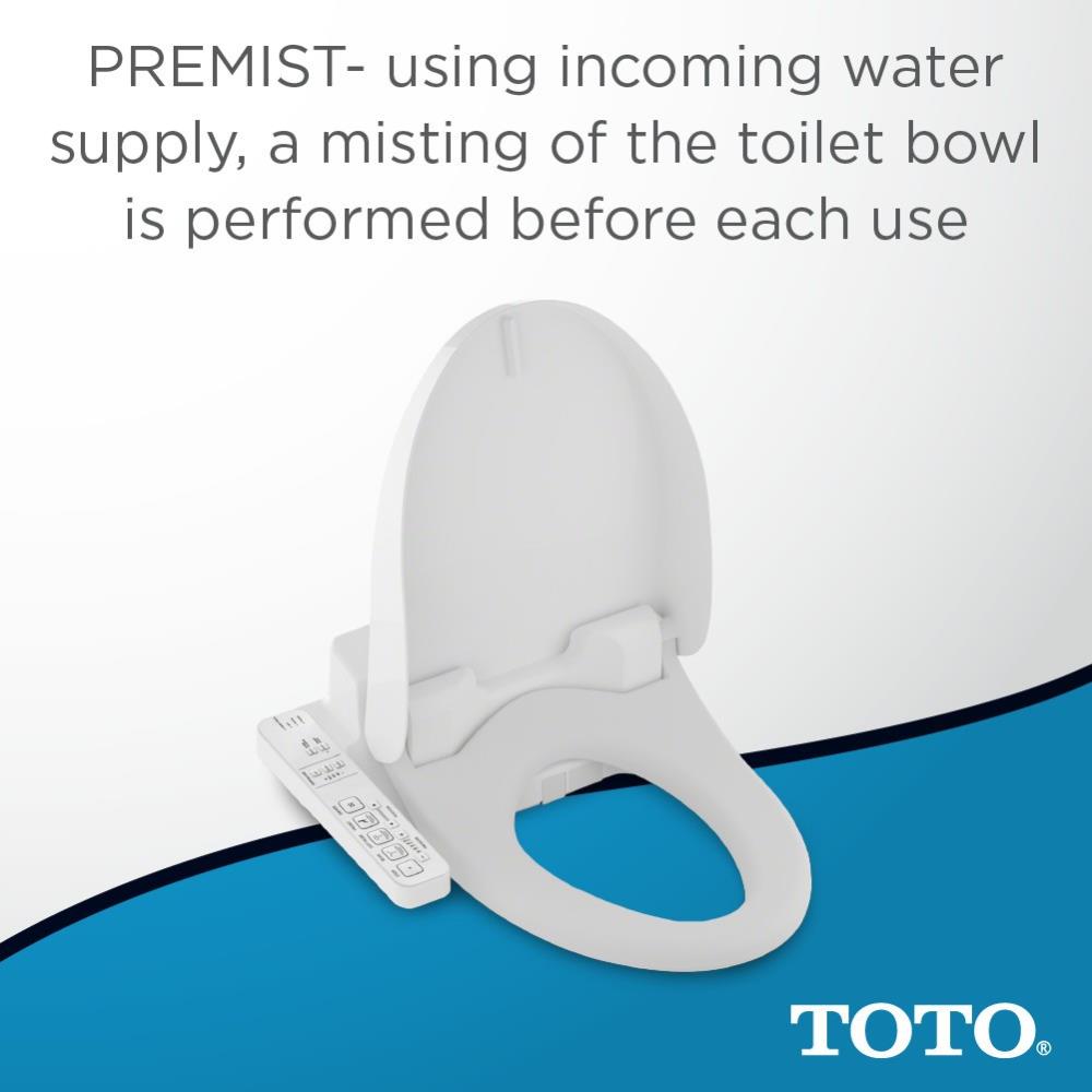 TOTO C100 Washlet Plastic Sedona Beige Elongated Heated Bidet Toilet