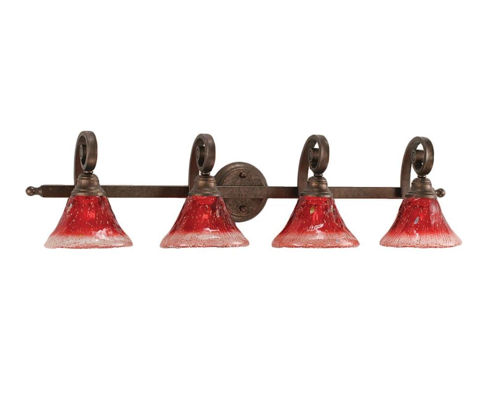  LWTK010247 Divina 36-in 4-Light Bronze Transitional Vanity Light