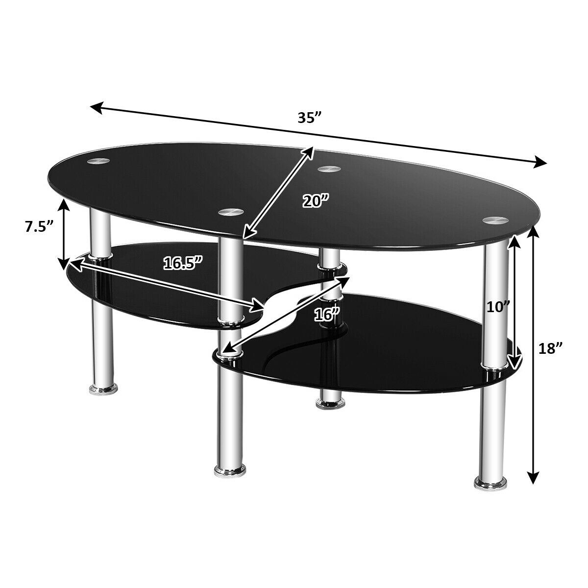 Sumyeg WF-HW66281BK-LA Coffee-Tables - View #3