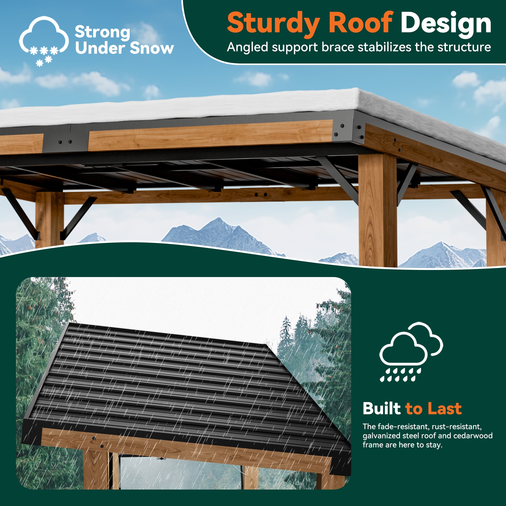 ELEVATE OUTDOORS IG10600150 Wood-Resin-Gazebos - View #4