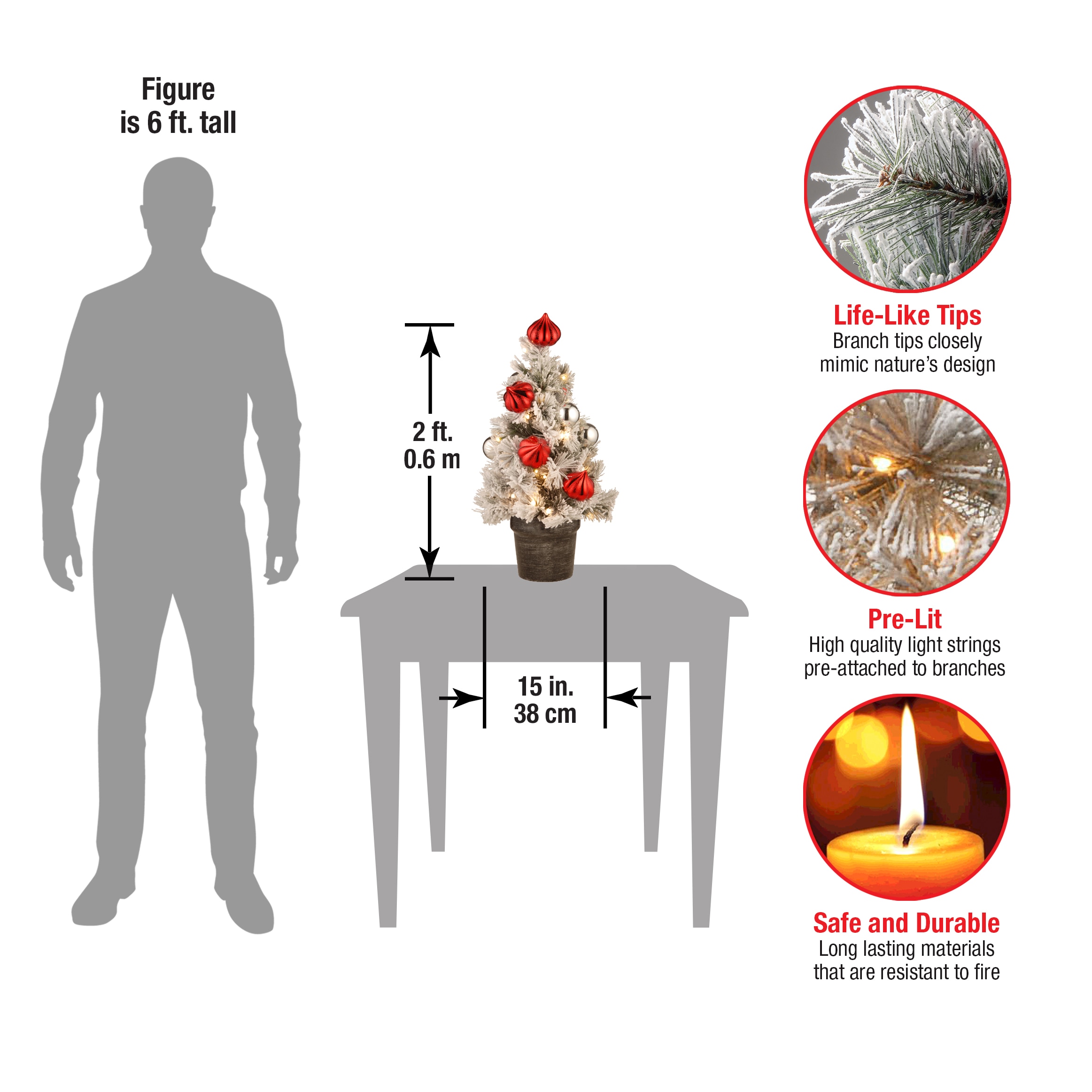 National Tree Company SNP7-308-20-B Artificial-Christmas-Trees - View #5