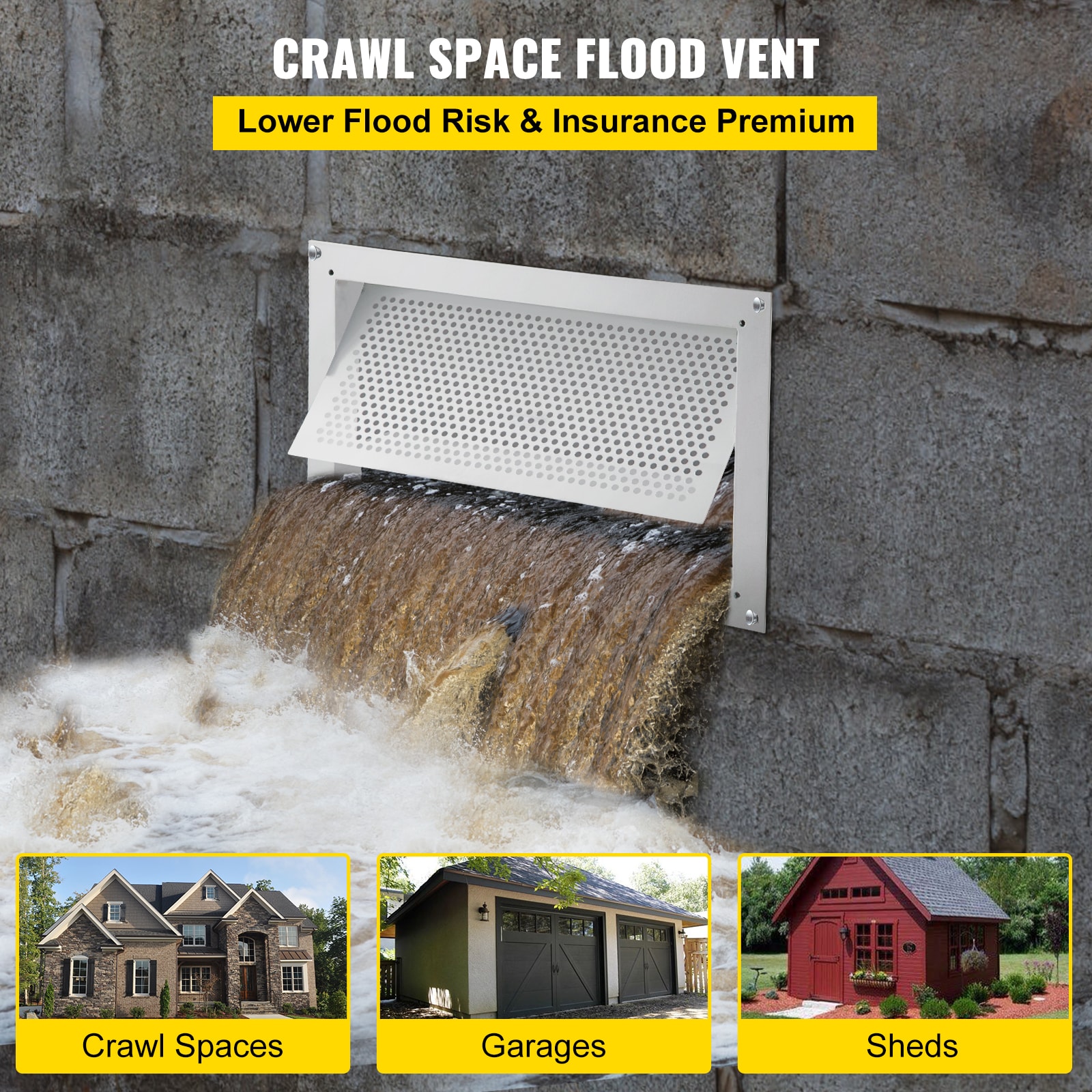 VEVOR HTFKB168X2PCSL8IV0 Foundation-Vents - View #3