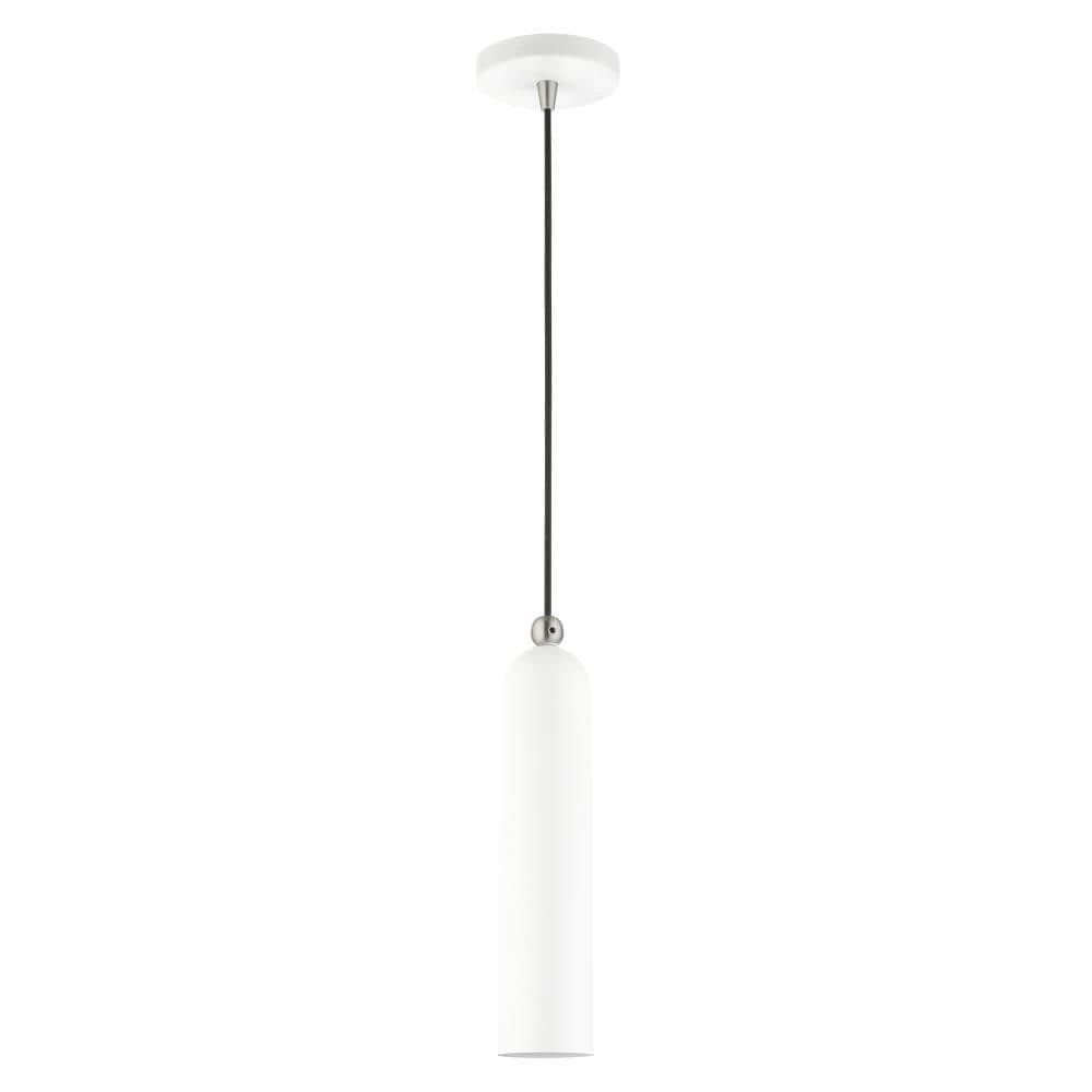Ardmore Chic Mid-Century Modern White Pendant Light