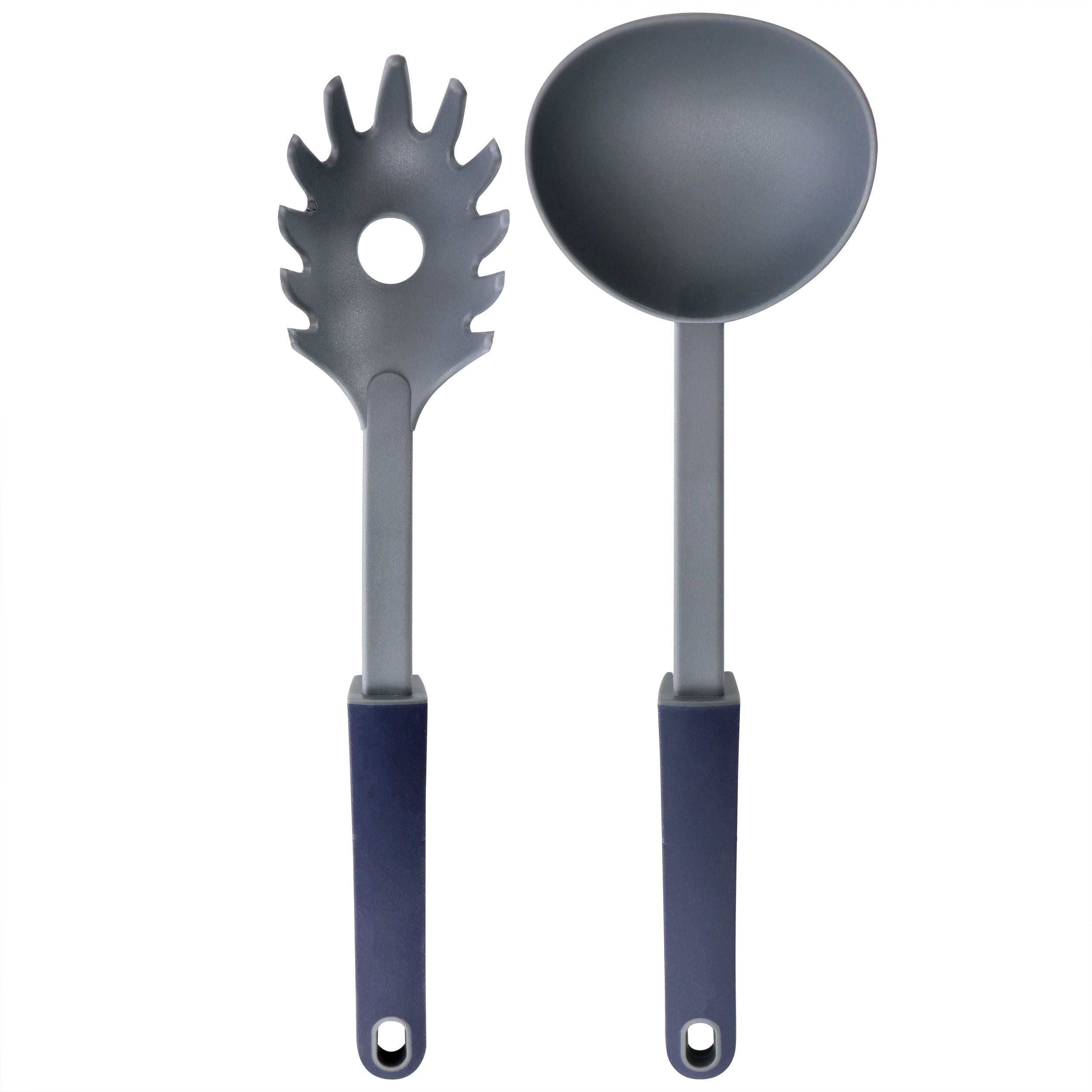 Oster  Bluemarine 2 Piece Ladle and Pasta Server Utensil Set in Navy Blue