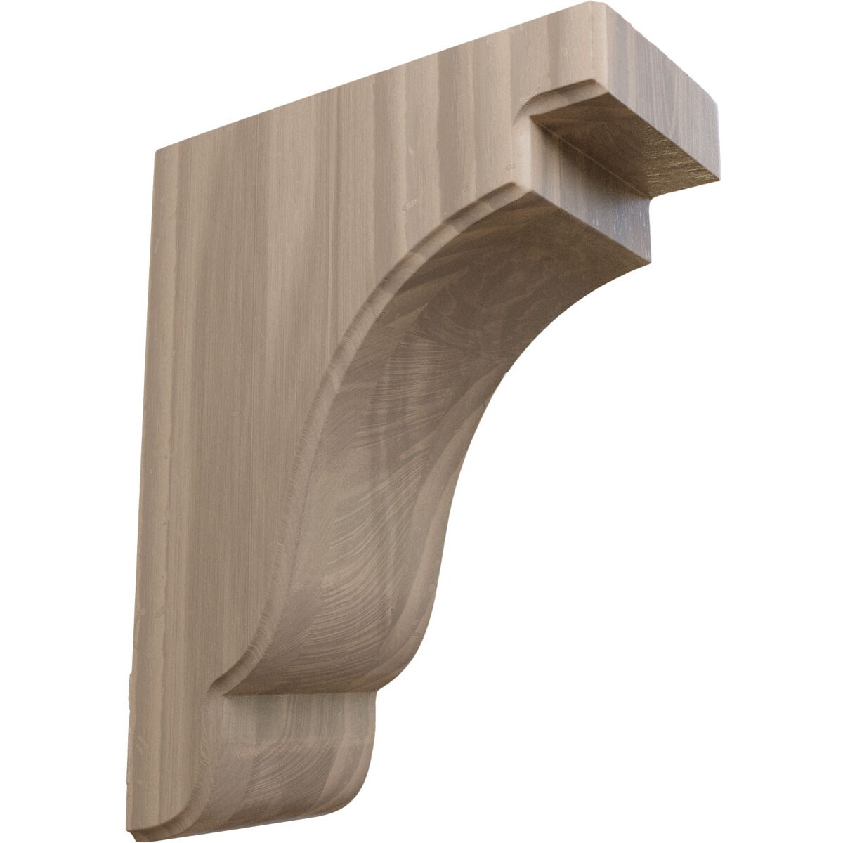 Ekena Millwork BKTW04X07X10BEWA Bedford 3-1/2-in x 7-1/4-in x 9-1/2-in Walnut Brown Wood Standard bracket