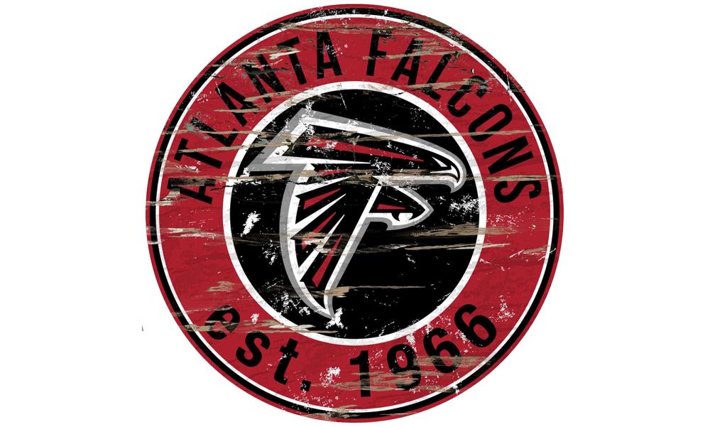 Atlanta Falcons 12 Landscape Circle Sign