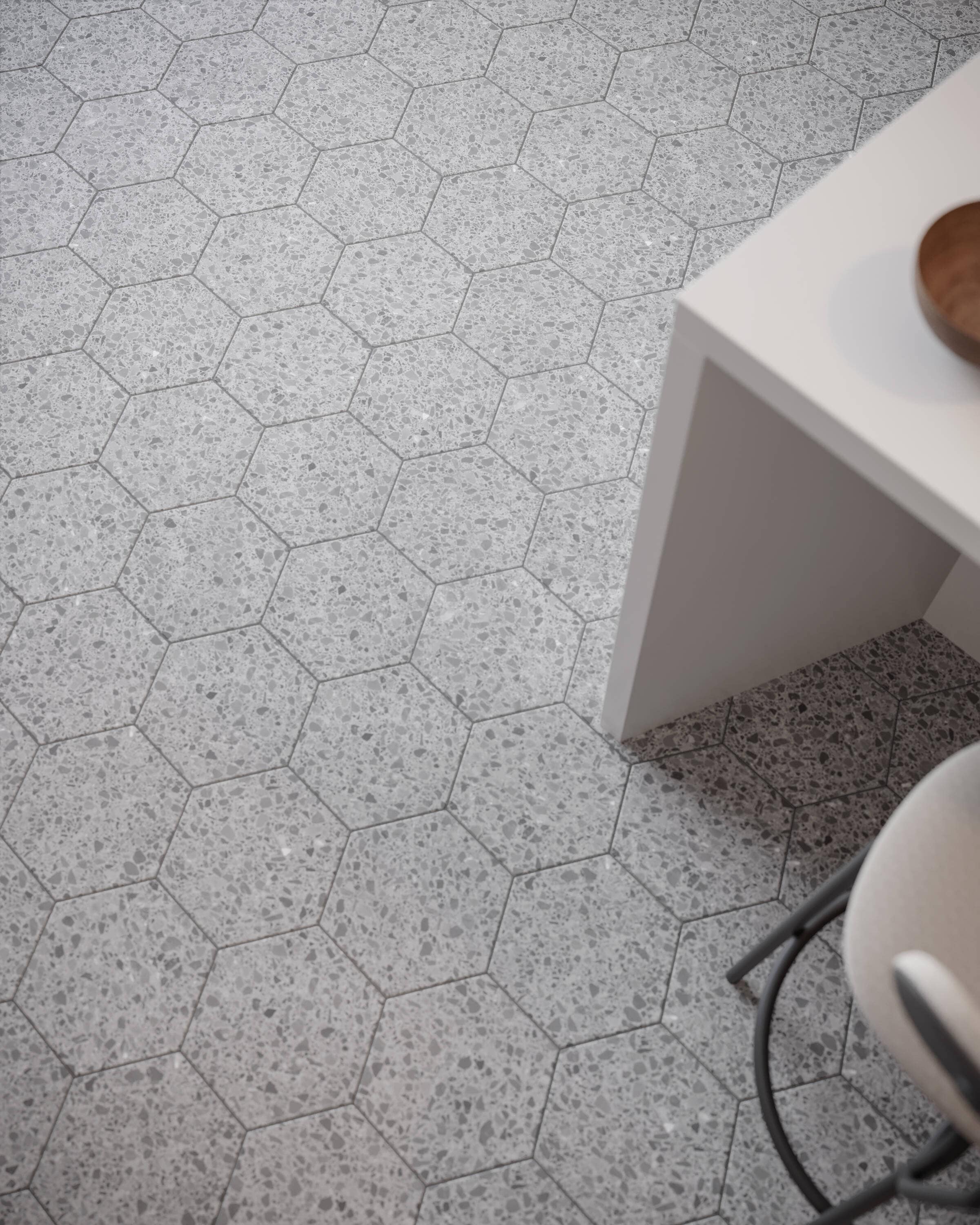 Satori Aurora Ash 8-in x 10-in Matte Porcelain Hexagon Floor and Wall Tile (0.44-sq. ft/ Piece)