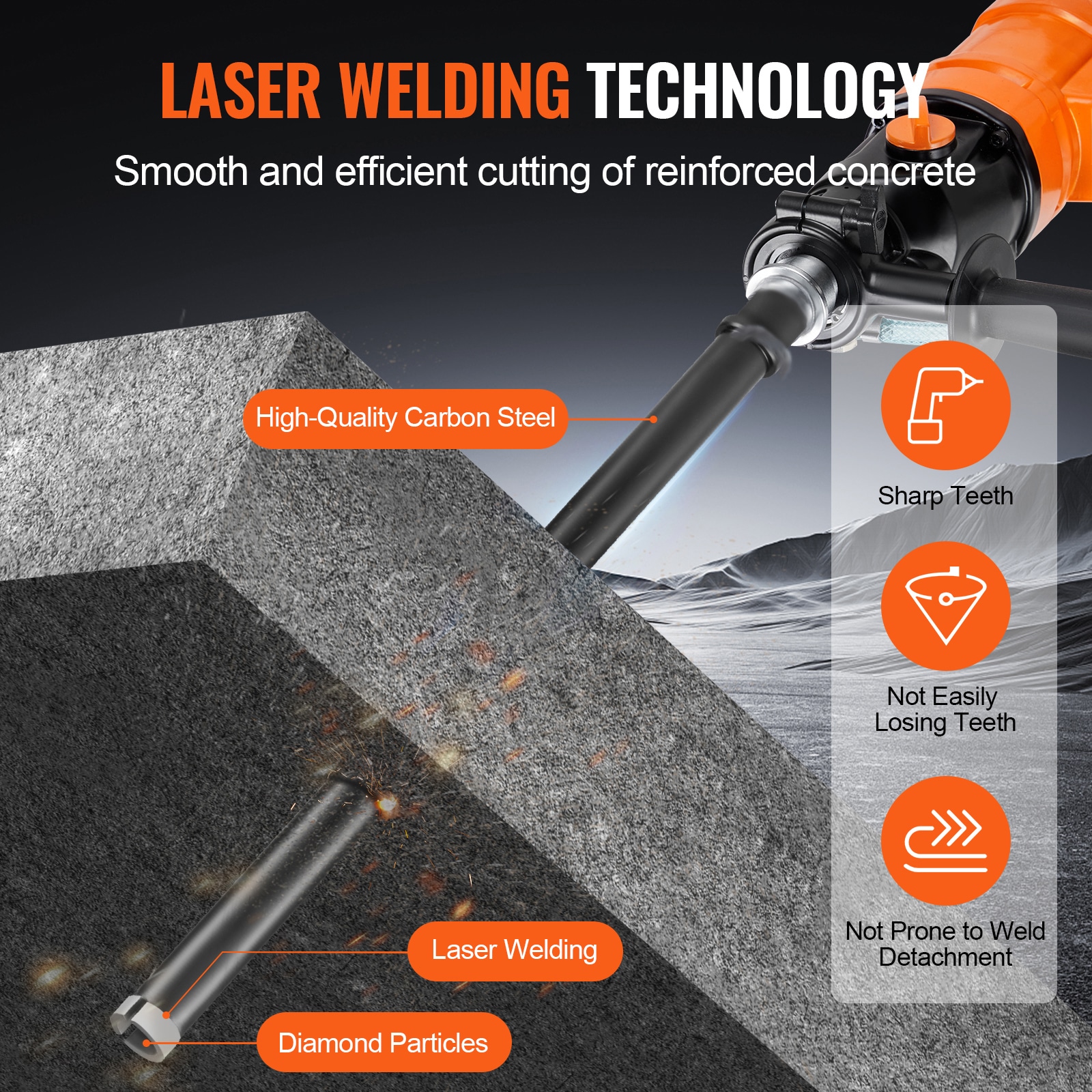VEVOR SCJGSQXZTSS200597V0 Cement-Masonry-Drill-Bits - View #5