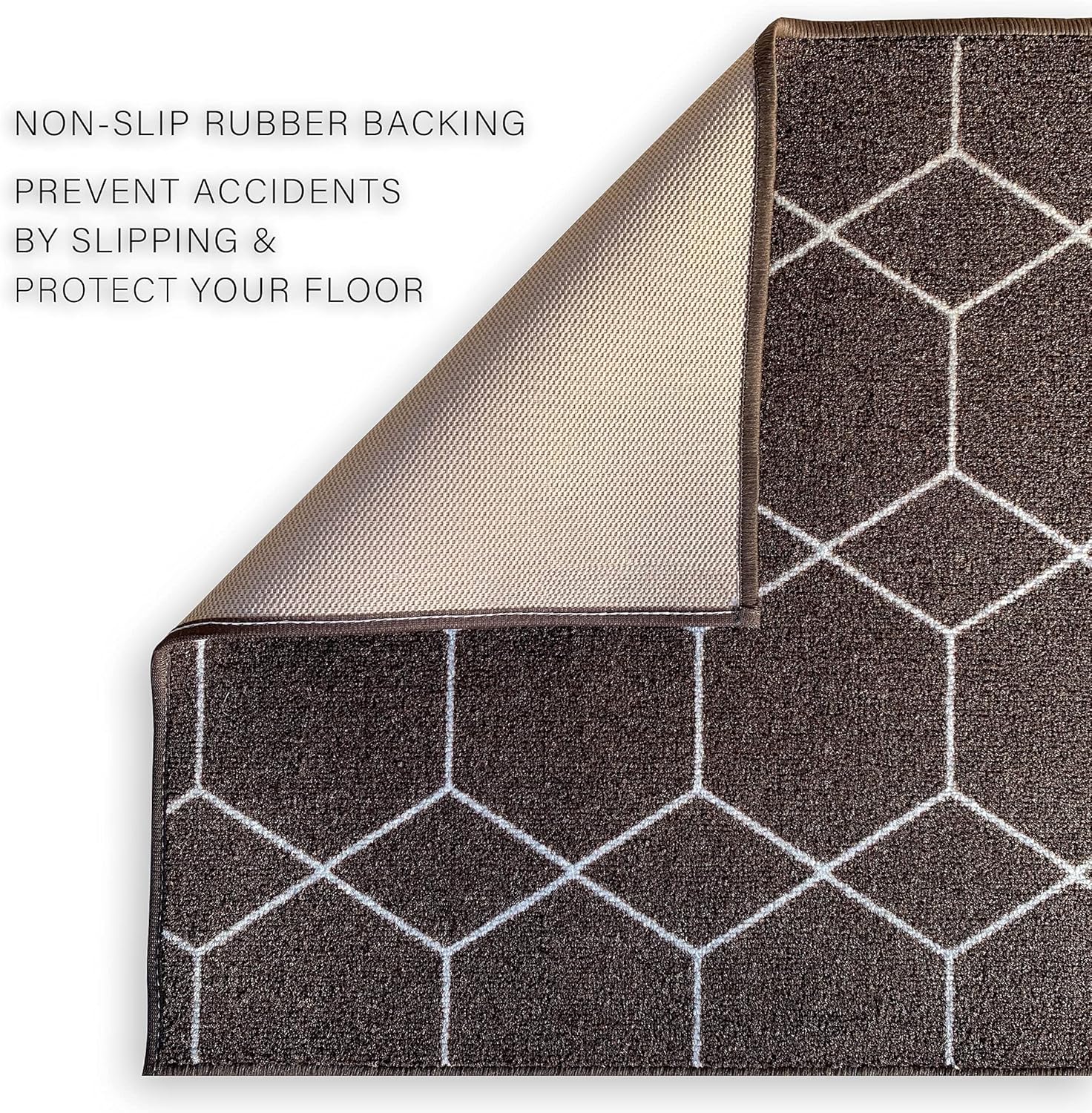 Playa Rug HEXBROWN-26X16 rugs - View #5