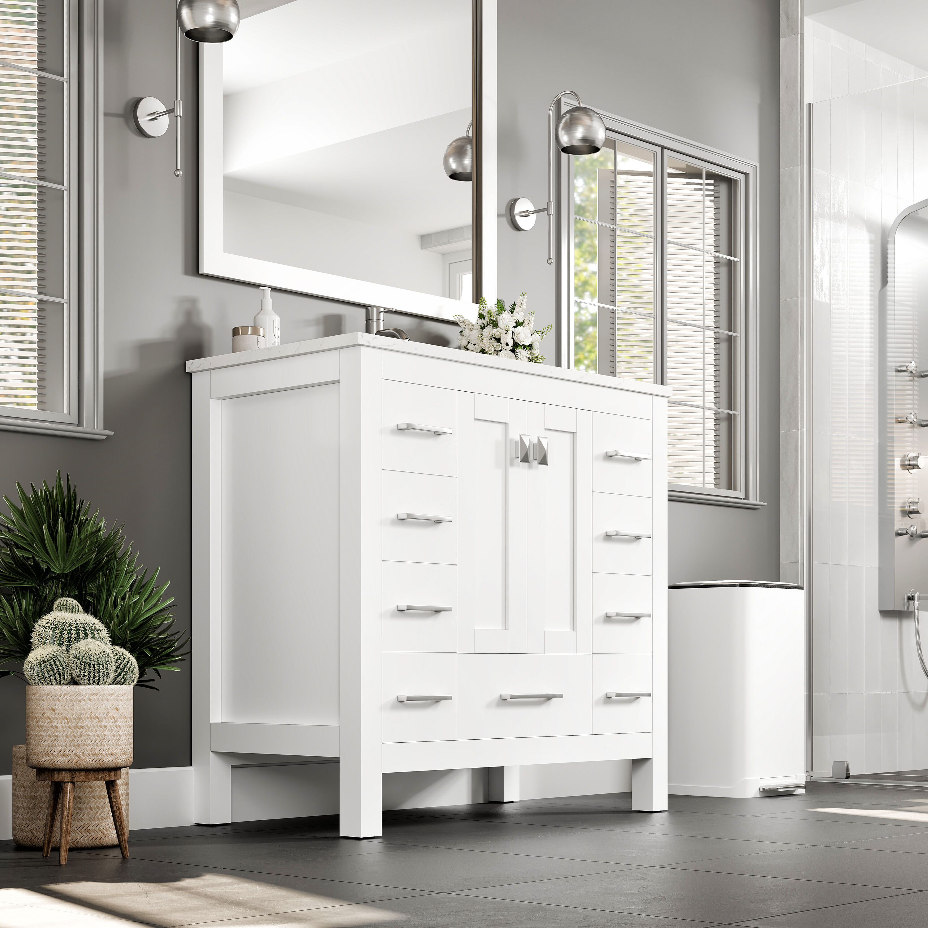 Eviva EVVN411-36X18WQ Bath-Vanity-Combo - View #2