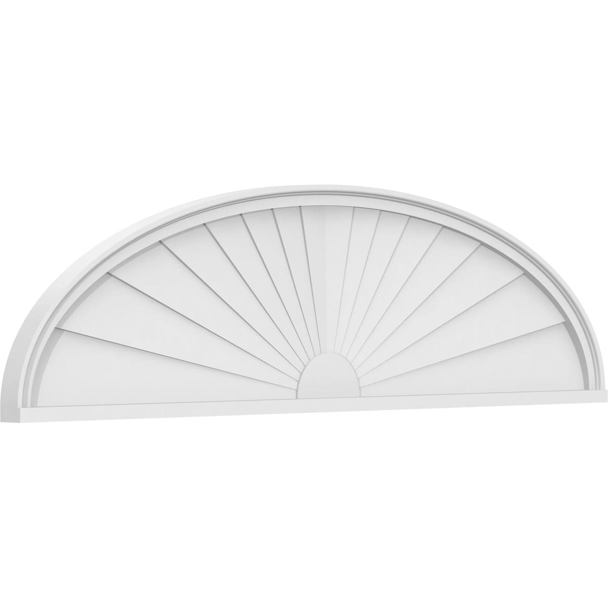 Ekena Millwork PEDPS062X165ELL01 62-in W x 16.5-in L PVC Pediment
