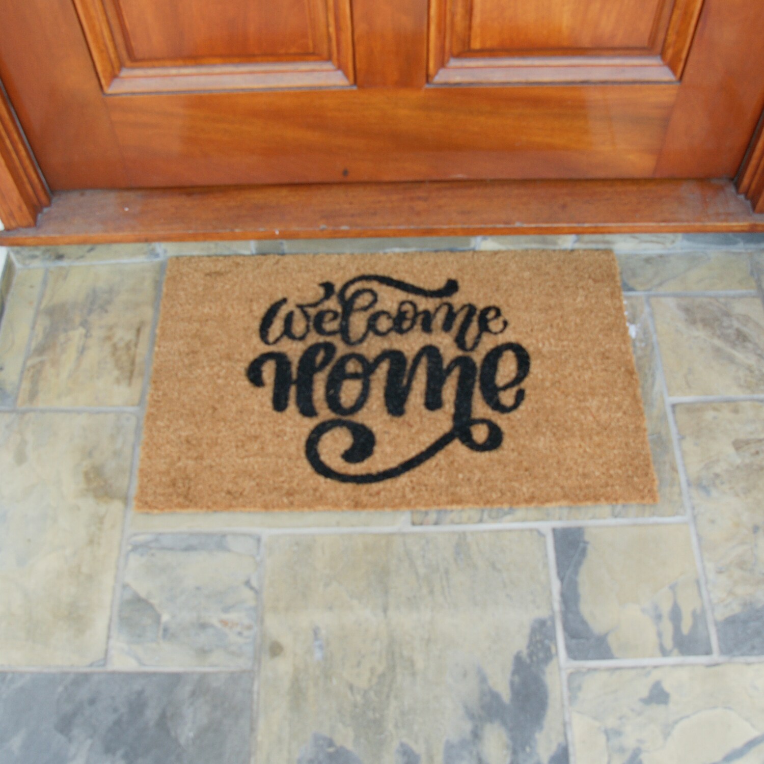 Welcome Home Icon Vinyl Coir Doormat