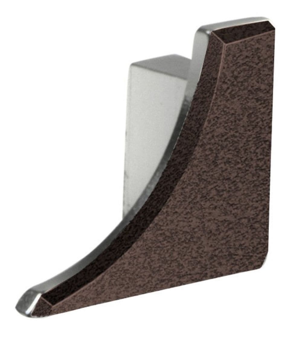 Schluter Systems - Dilex-AHKA 0.25-in W x 0.5-in L Dark anthracite textured color-coated aluminum...