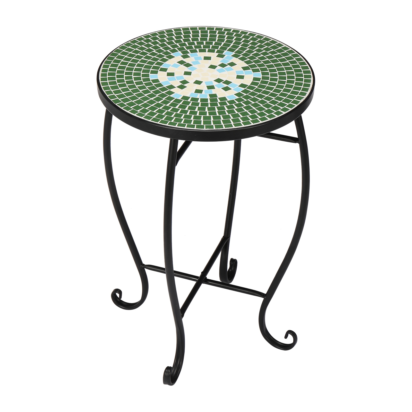 Winado Patio Tables Round Outdoor End Table 14-in W x 14-in L in the ...