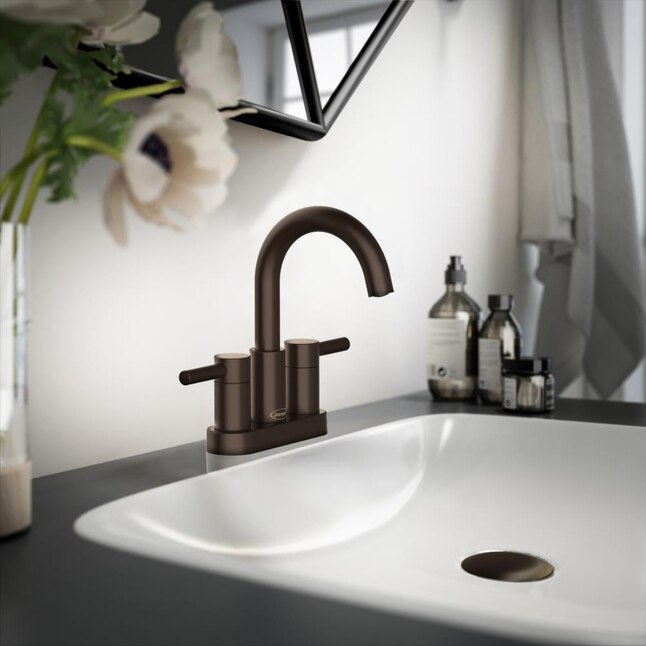 Jacuzzi Duncan Matte Black 2-Handle 4-in Centerset WaterSense Bathroom Sink Faucet with Drain and Deck Plate Jacuzzi Duncan Matte Black 2-Handle 4-in Centerset WaterSense Bathroom Sink Faucet with Drain and Deck Plate