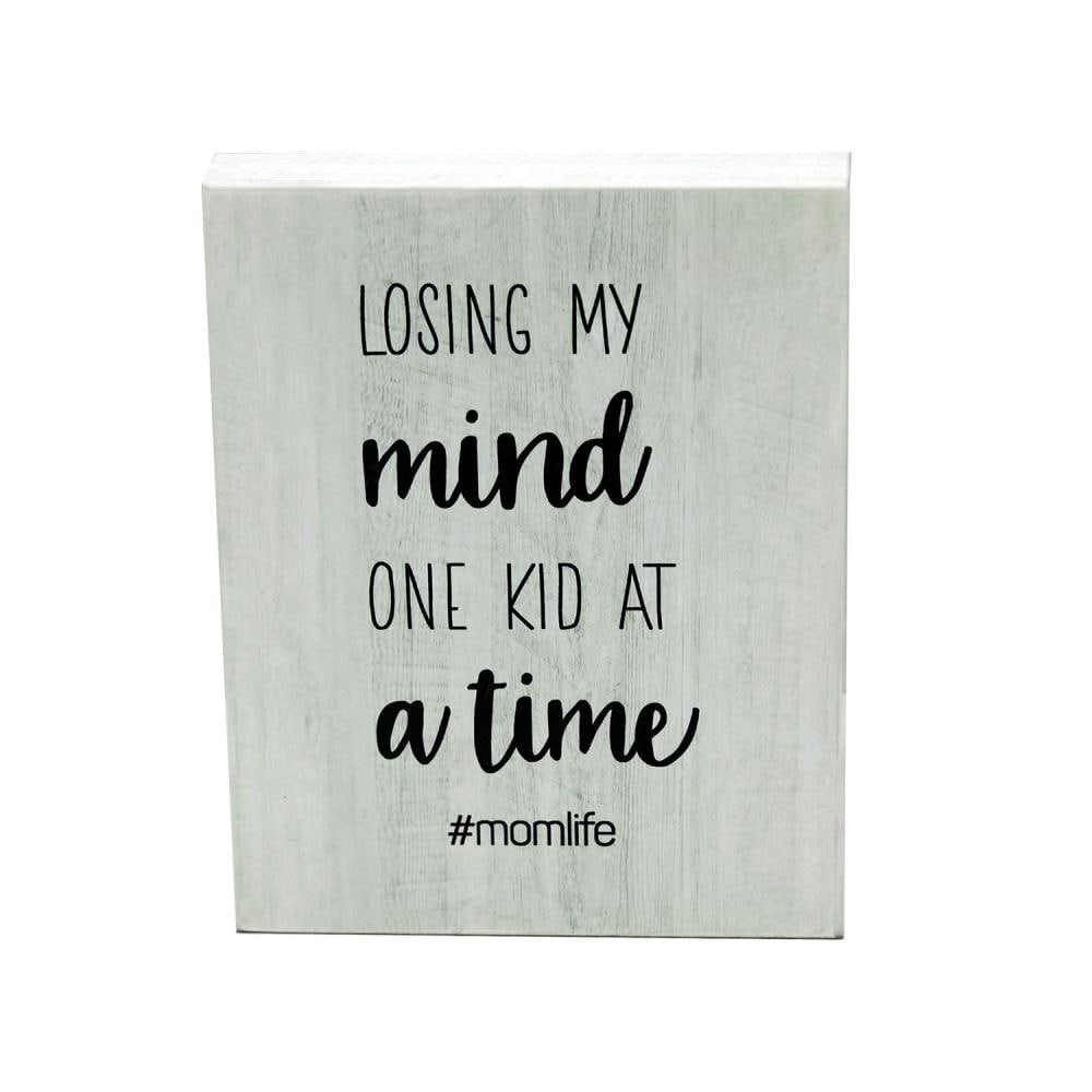 Parisloft UH202 White Wood Framed 9.4-in H x 7.9-in W Inspirational Sign
