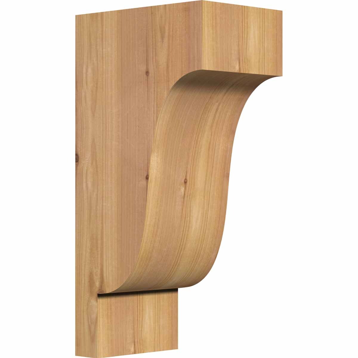 Ekena Millwork COR06X08X16NEW00SWR 5.5-in x 8-in x 16-in Newport Unfinished Western red cedar Wood Paintable/Stainable Corbel