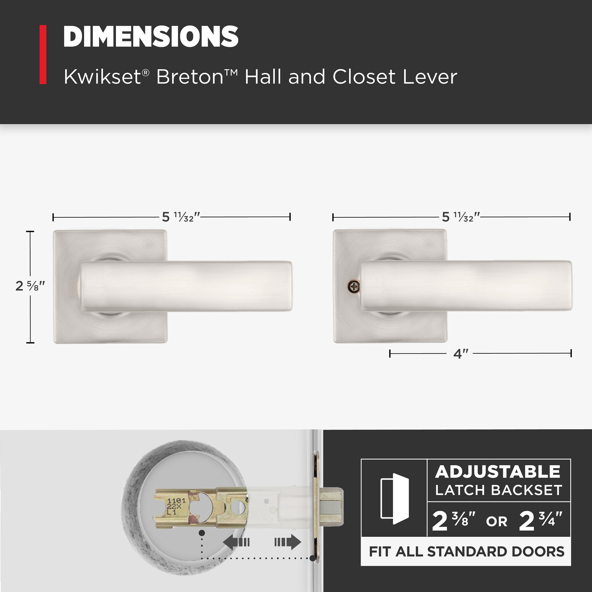 Kwikset 200BRNL SQT 15 RCS Door-Handles - View #8