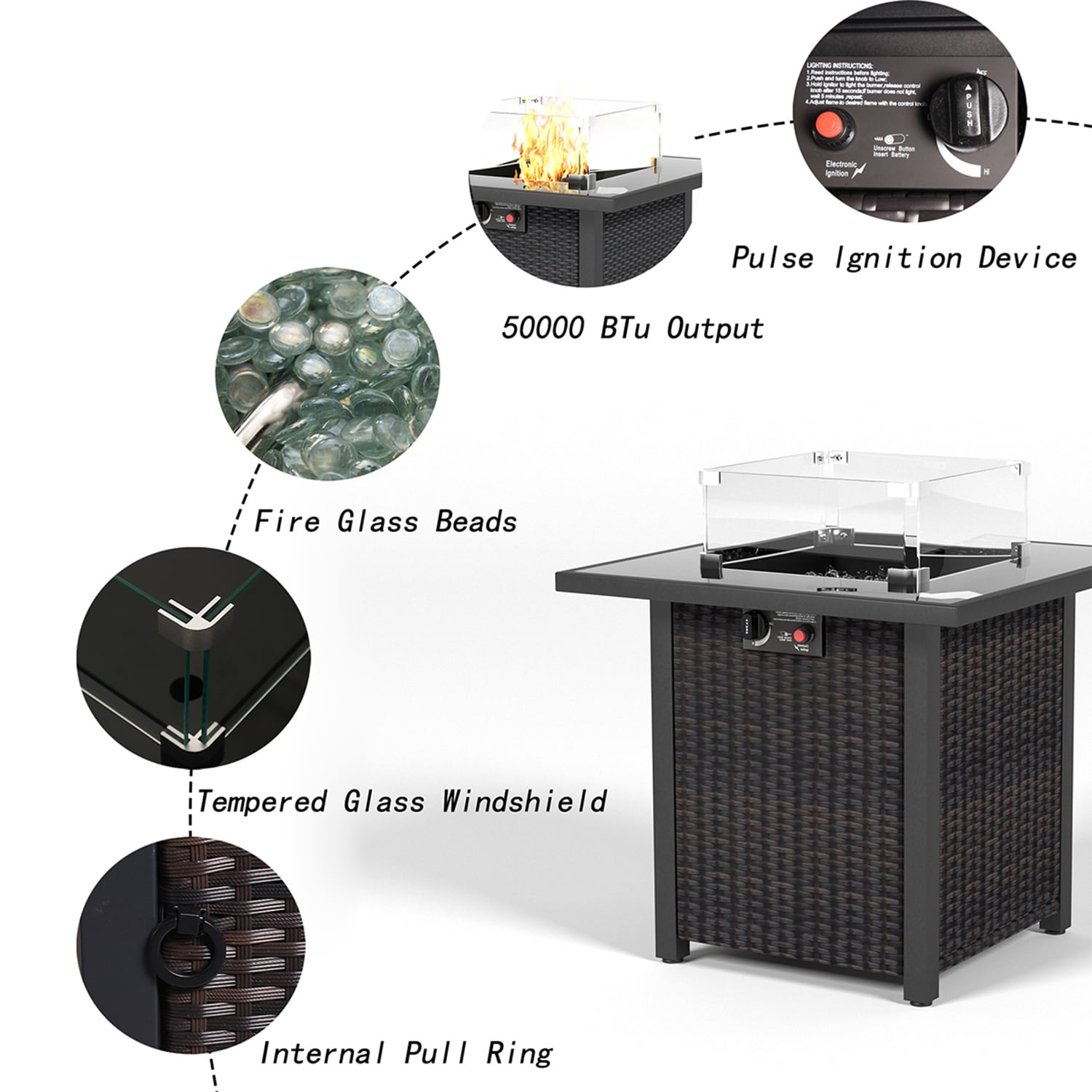 Mondawe MO-NP10261CF Outdoor-Gas-Firepits - View #4