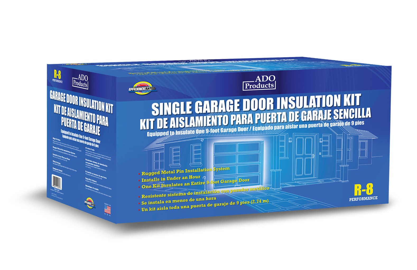 Owens Corning Garage Door Insulation Kit R- 8 Single Faced