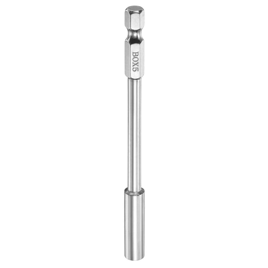 Aoibox  5mm Metric CR V Nut Driver Drill Bit with 100mm Long 1 4 Inch Hex Shank for Home Use