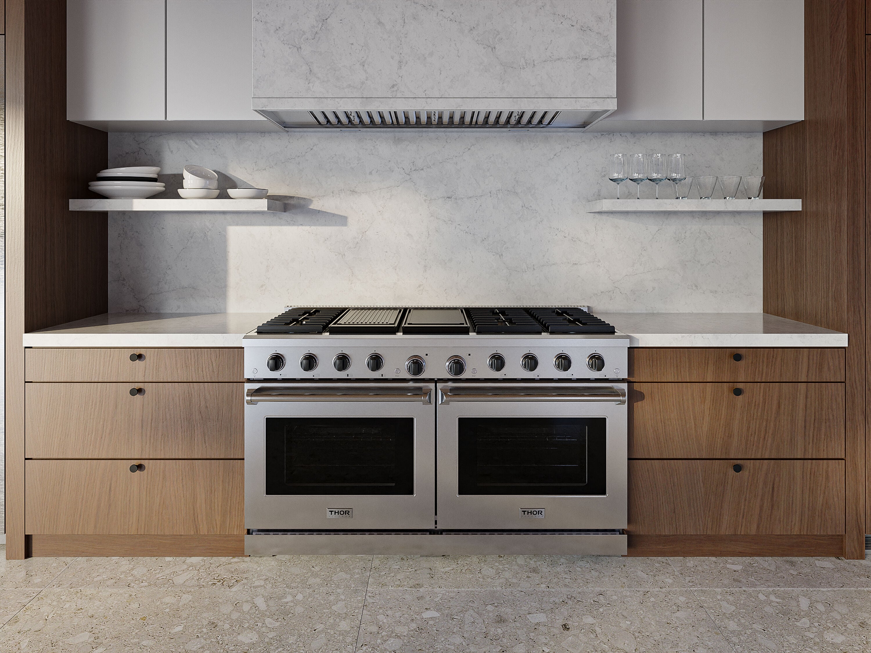 Thor Kitchen LRG60ELP Double-Oven-Gas-Ranges - View #2