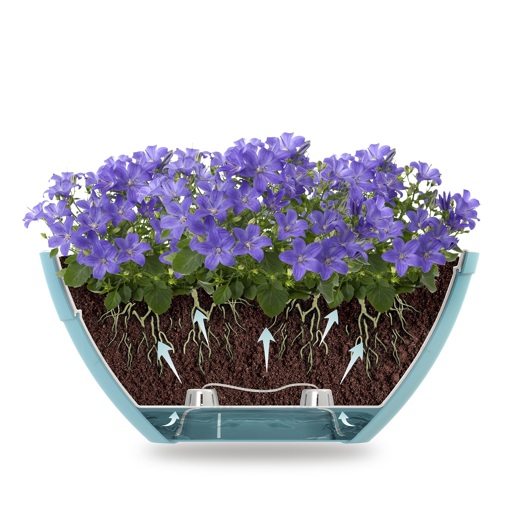 Decopots CAL135SHADEWHITE Planter-Window-Box - View #3