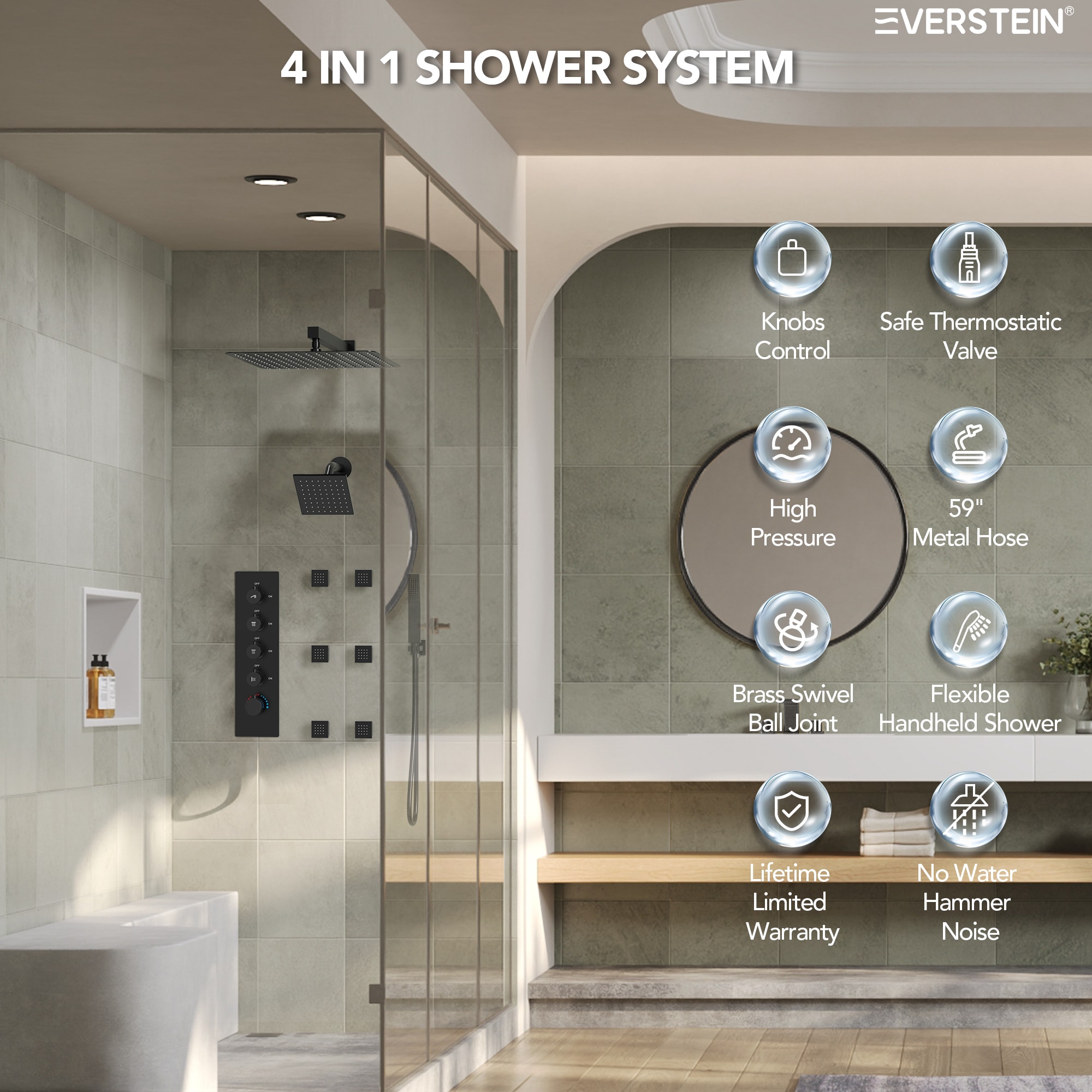 EVERSTEIN Q-928-OTOP Tub-Shower-Faucets - View #7