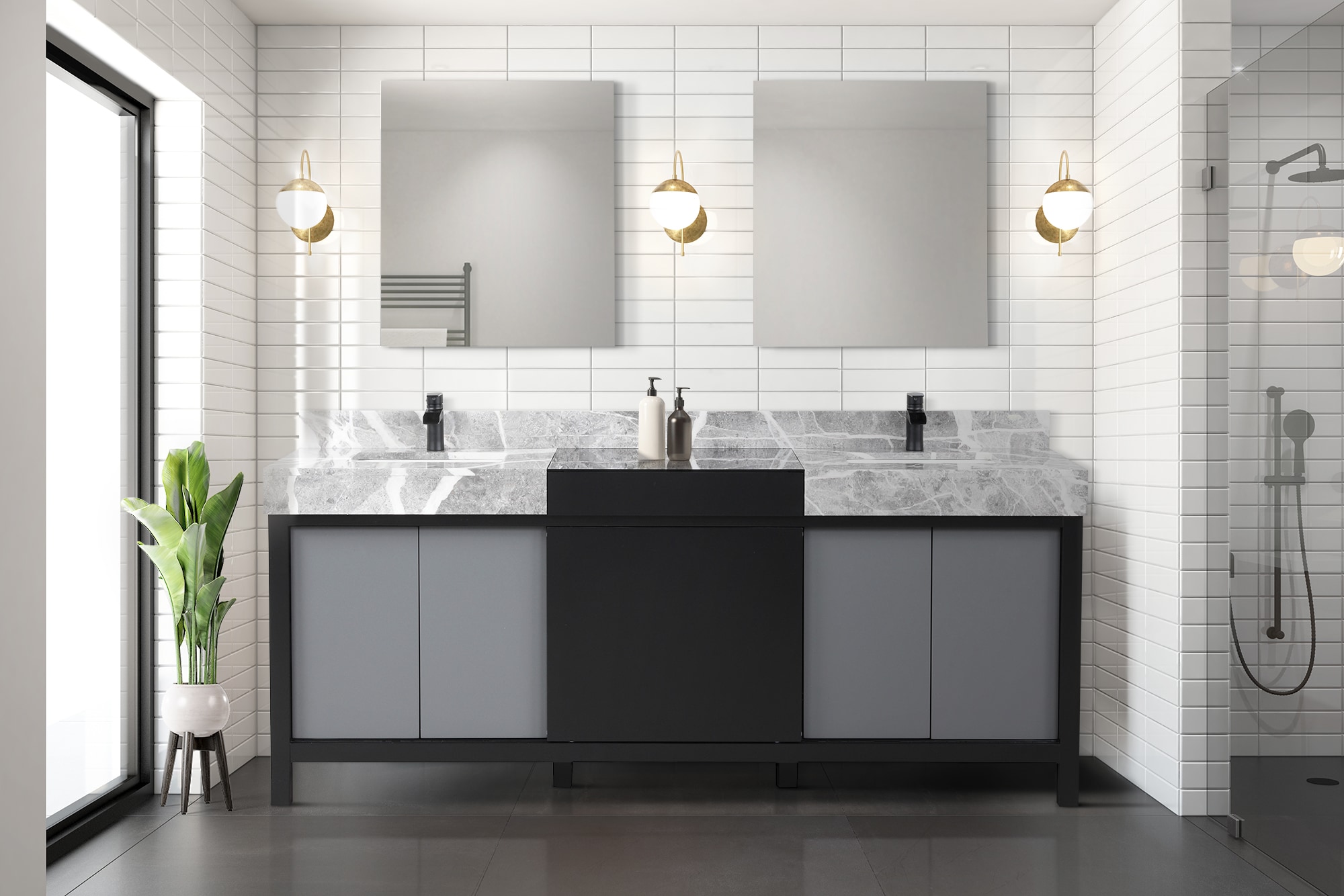 Lexora LZ342280DLISM30 Bath-Vanity-Combo - View #3