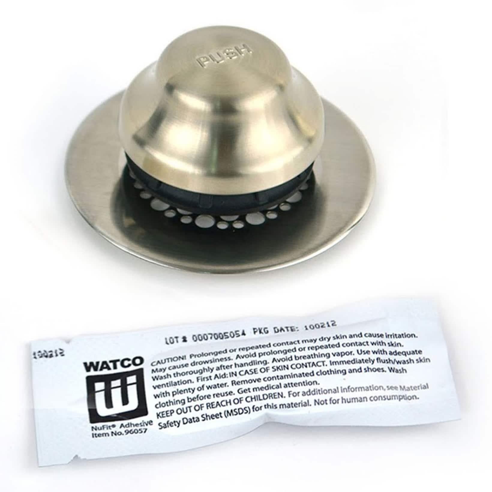 WATCO 48750-FA-BN-G 2.875-in Brushed nickel Drain cover Closure assembly