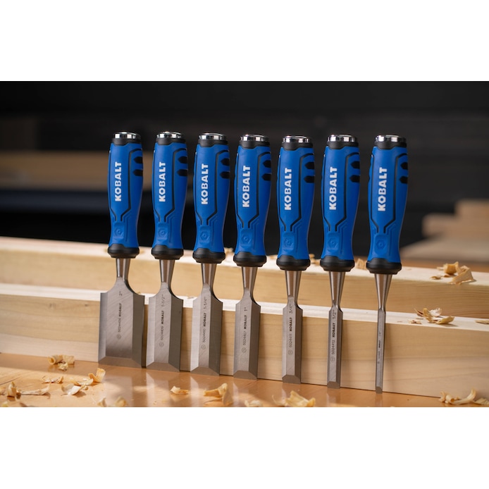 Kobalt 3-Pack Woodworking Chisels Set in the Chisel Sets department at