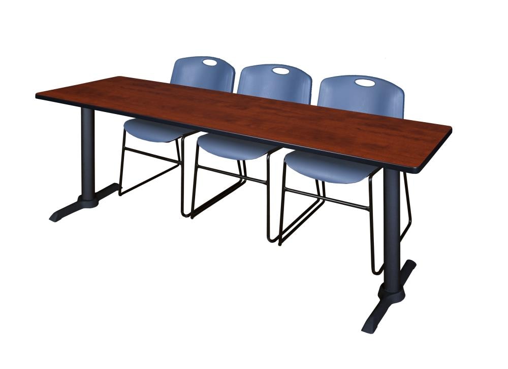 Regency MTRCT8424CH44BE Training Red 4-Person Training Table (84-in W x 29-in H)