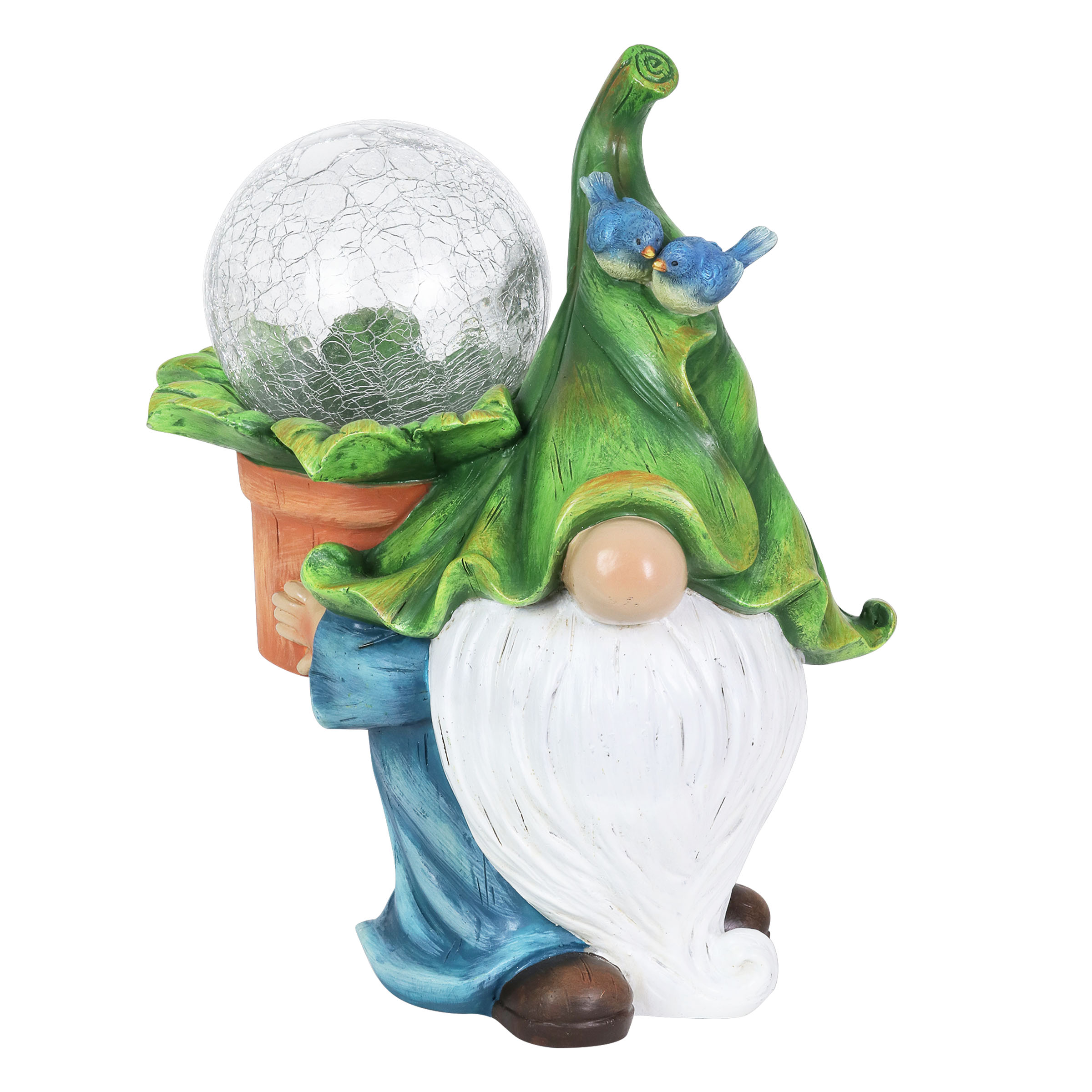Exhart 71761-RS 10.75-in H x 8.66-in W Multiple Colors/Finishes Gnome Garden Statue