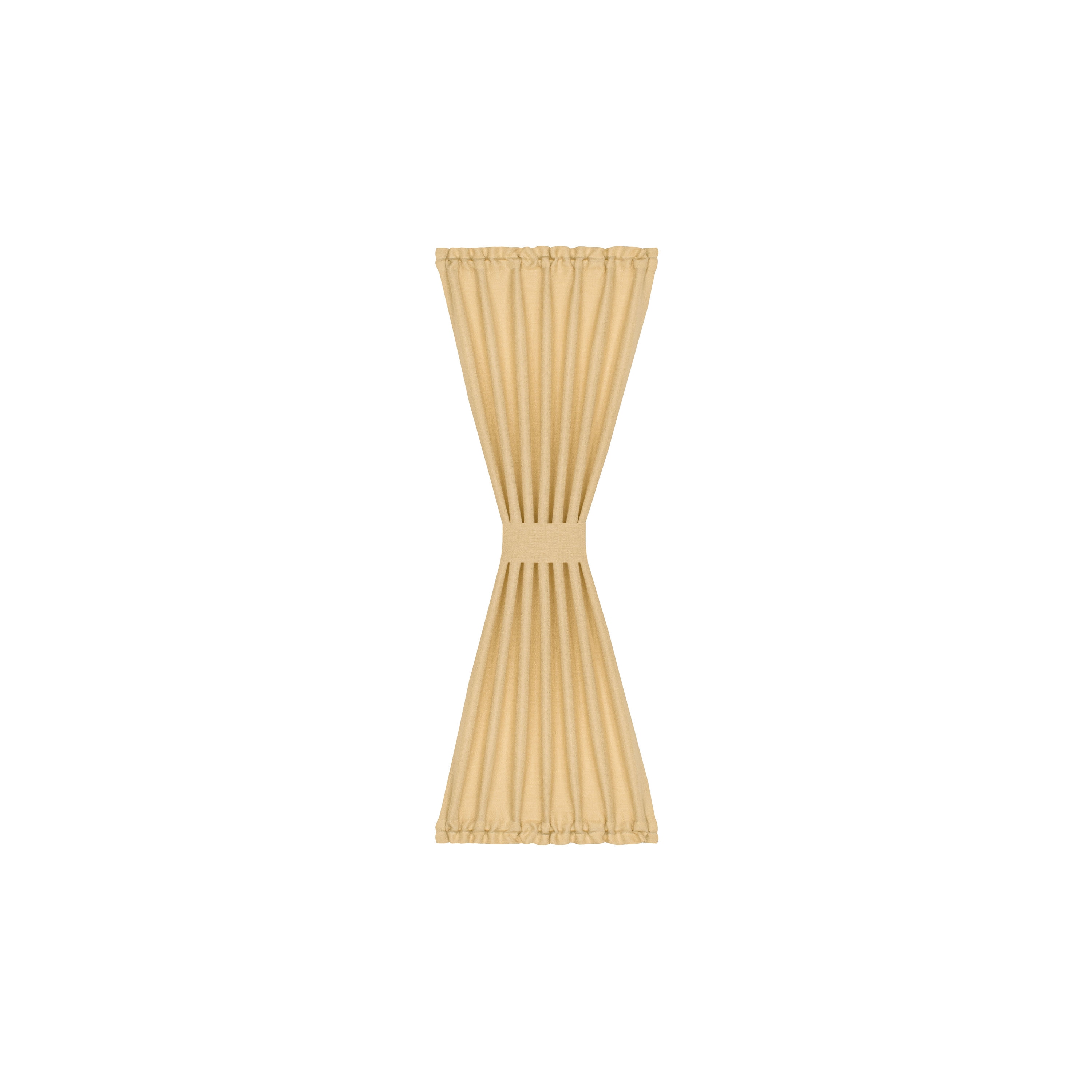 Achim DR25X40TN6 40-in Tan Light filtering Rod pocket Single curtain panel