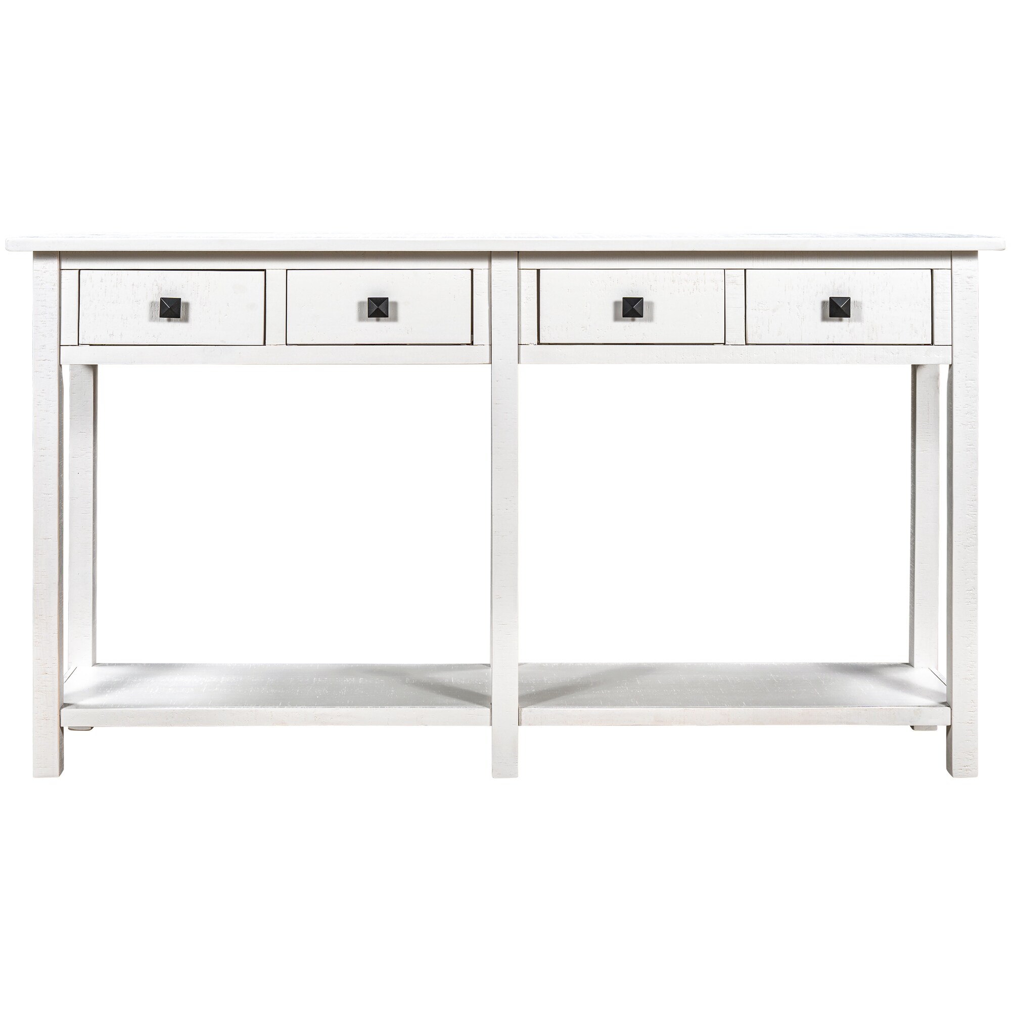 AHIOU HOME ZAAH-CT192012K Rustic Ivory Console table