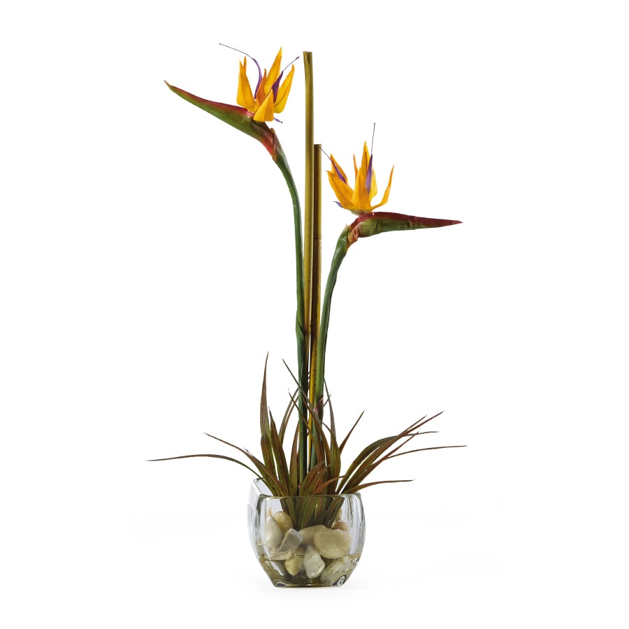 Nearly Natural 24-in Orange Indoor Artificial Bird Of Paradise Artificial  Flower in the Artificial Plants & Flowers department at
