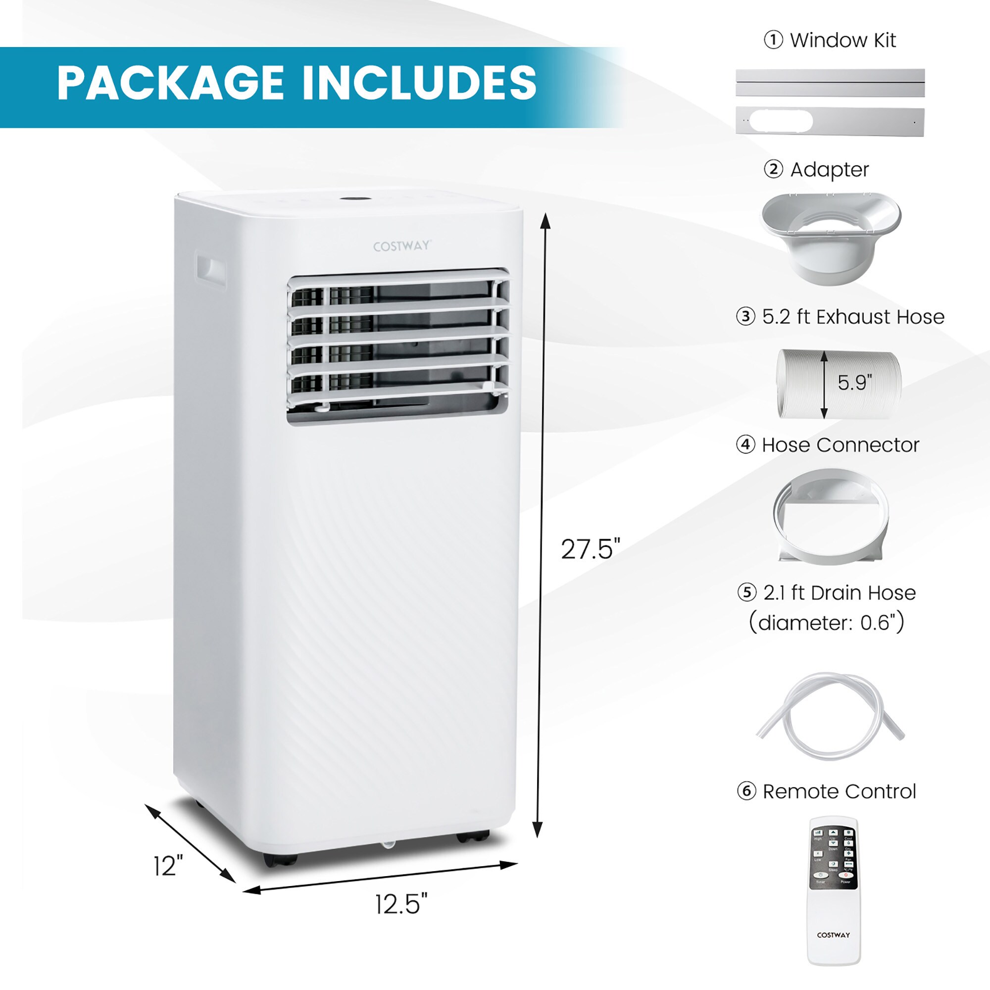 Costway LWS00213 Portable-Air-Conditioners - View #2