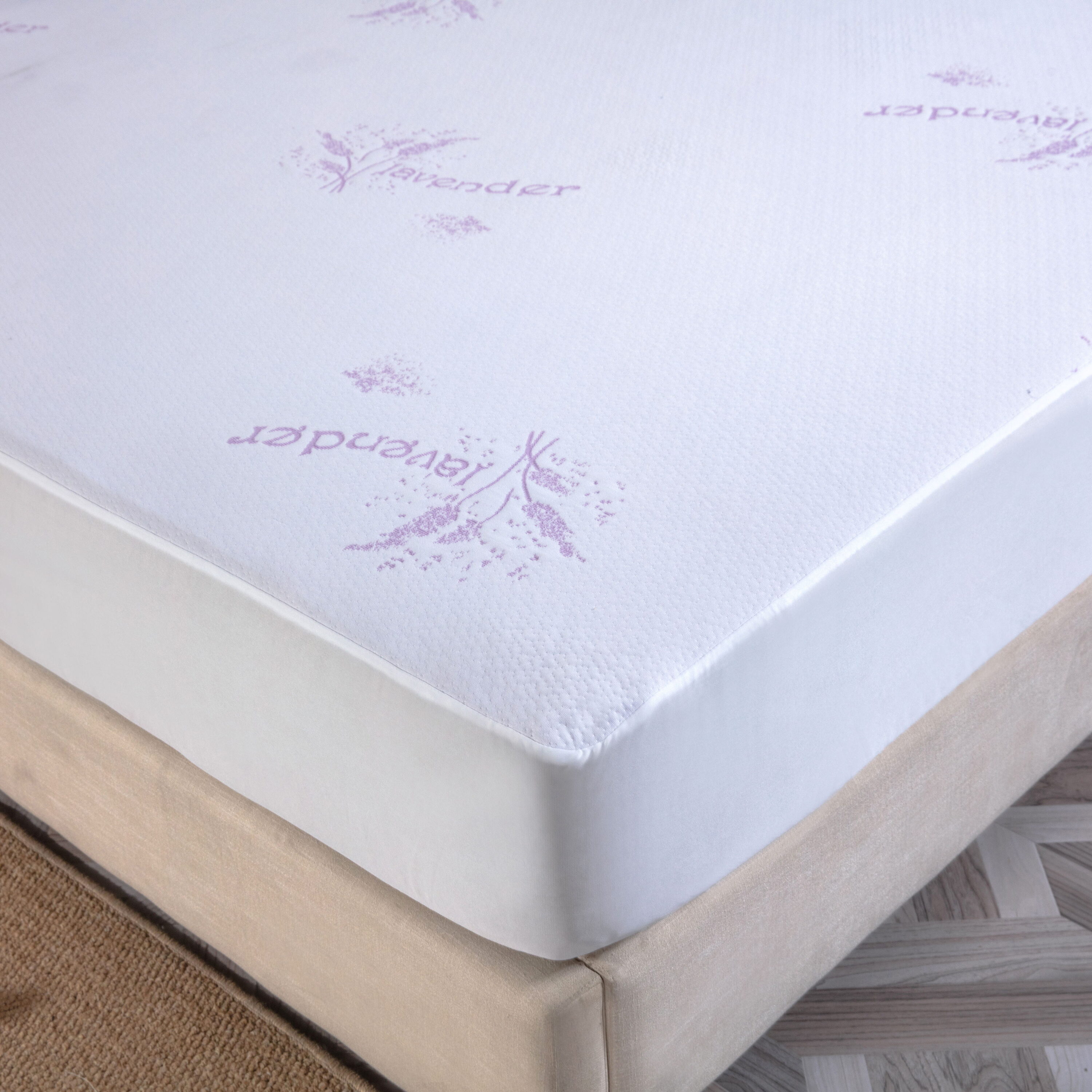 Bibb Home 16-in D Polyester King Hypoallergenic Mattress pad