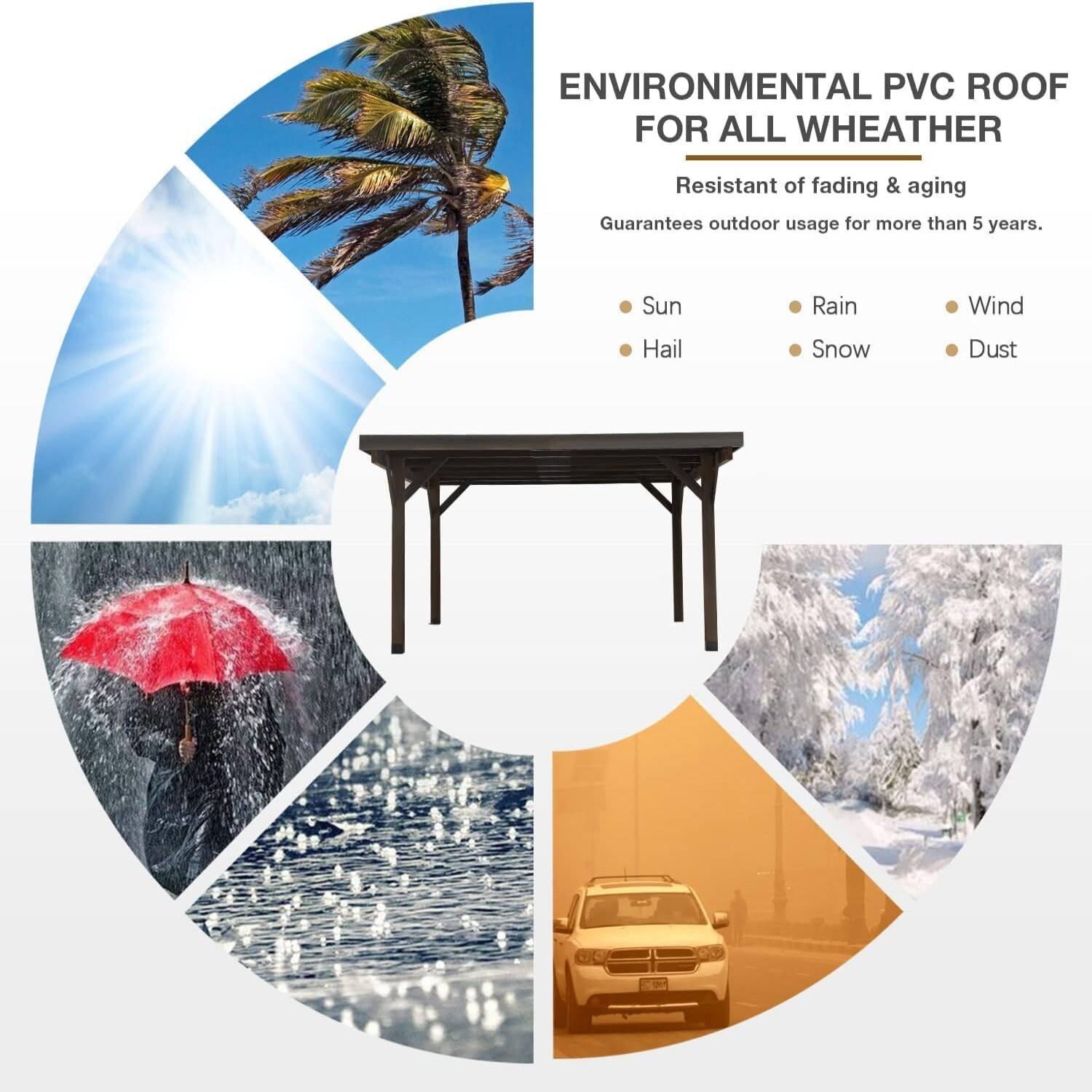 AECOJOY 16168CO-LS01 Wood-Resin-Gazebos - View #3