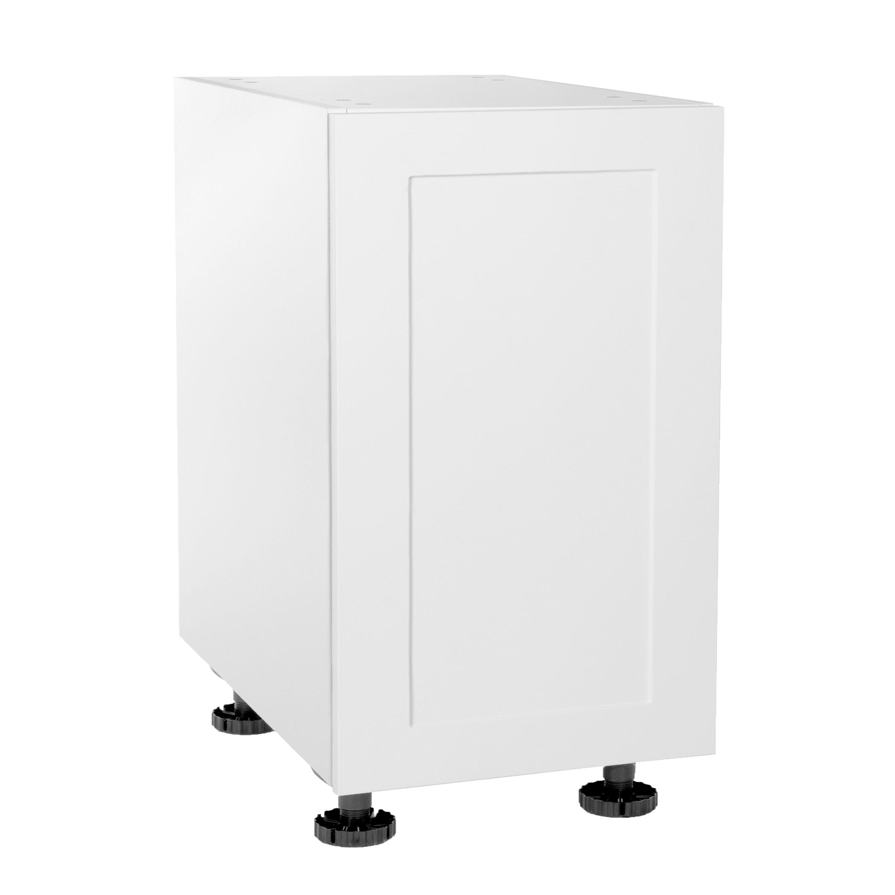 Cambridge SA-BD24-SW 24-in W x 34.5-in H x 24-in D Shaker White Door Base Ready To Assemble Cabinet (Flat Panel Shaker Door Style)