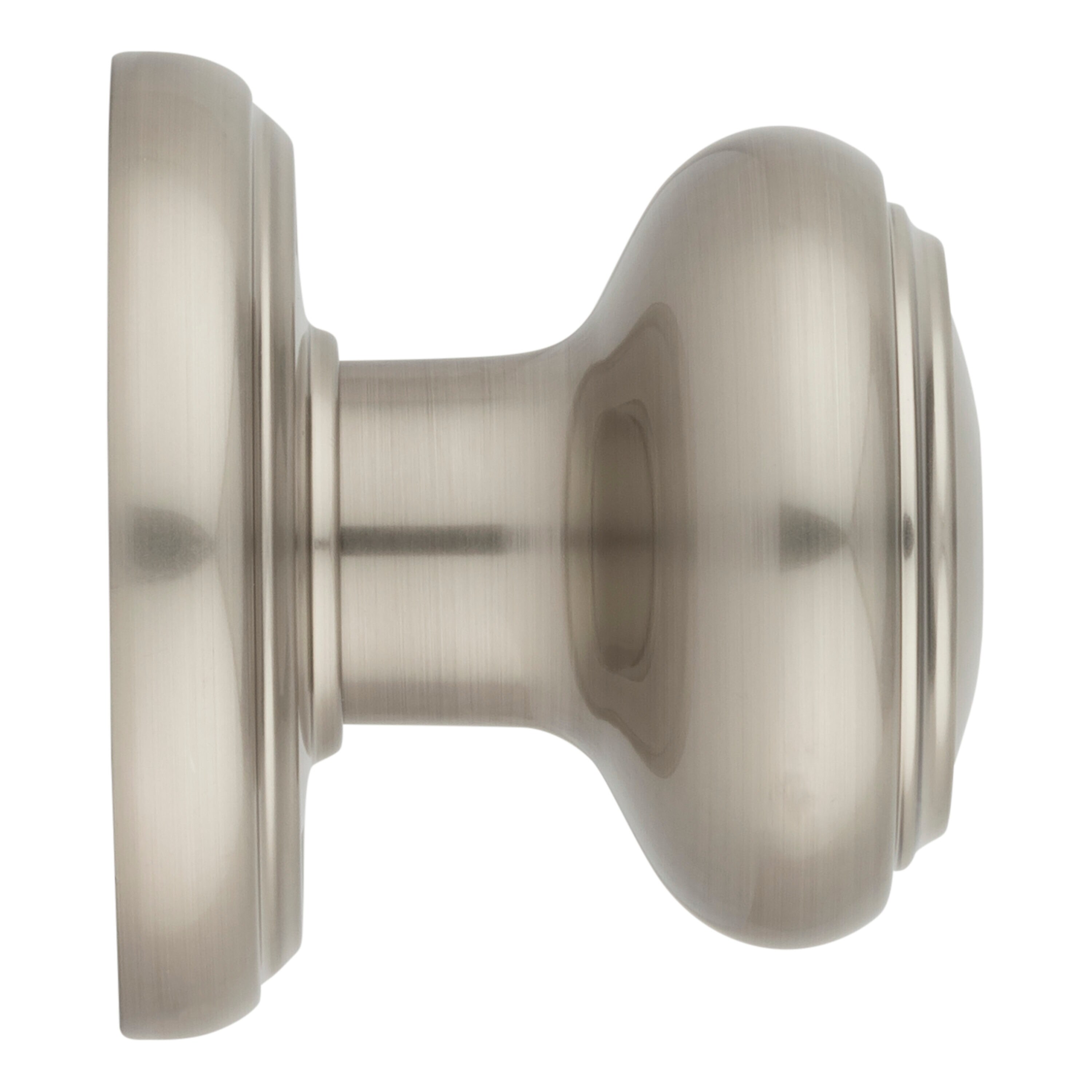 Prestige Alcott Satin Nickel Exterior Entry Knob and Single Cylinder Deadbolt Combo Pack Featuring SmartKey Security