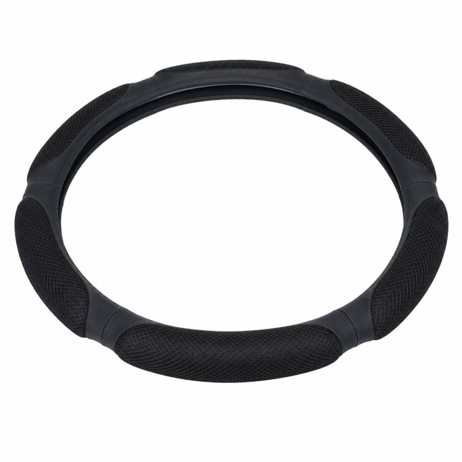 OGETFUUR - Heat-Regulating Steering Wheel Cover with Cooling Summer Warm Winter Fabric for 14.5-1...