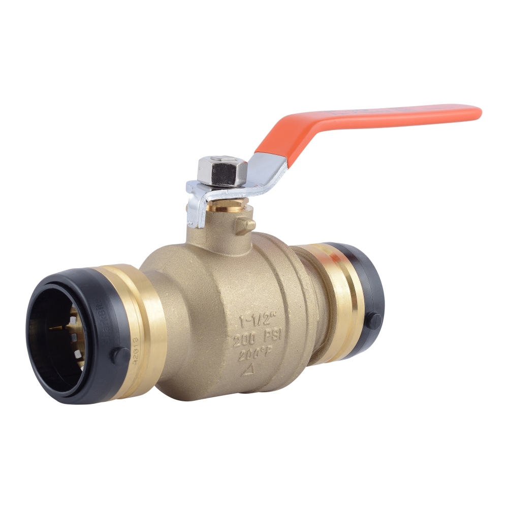 SharkBite 1-1/2-in Push-to-connect x 1-1/2-in Push-to-connect Ball Valve in  the Ball Valves department at