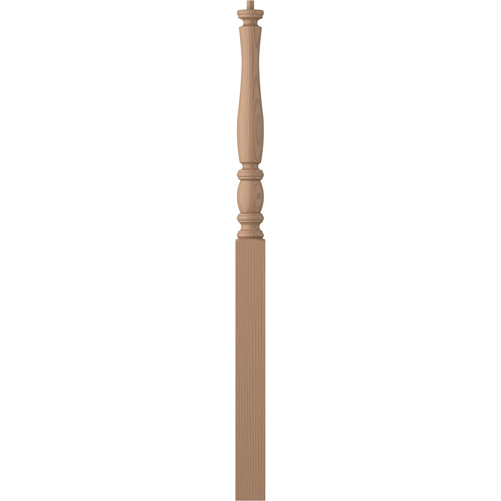 L.J. Smith Stair Systems LJP-3214-P LaSalle 3-in x 50-in Unfinished Poplar Starting Stair Newel Post